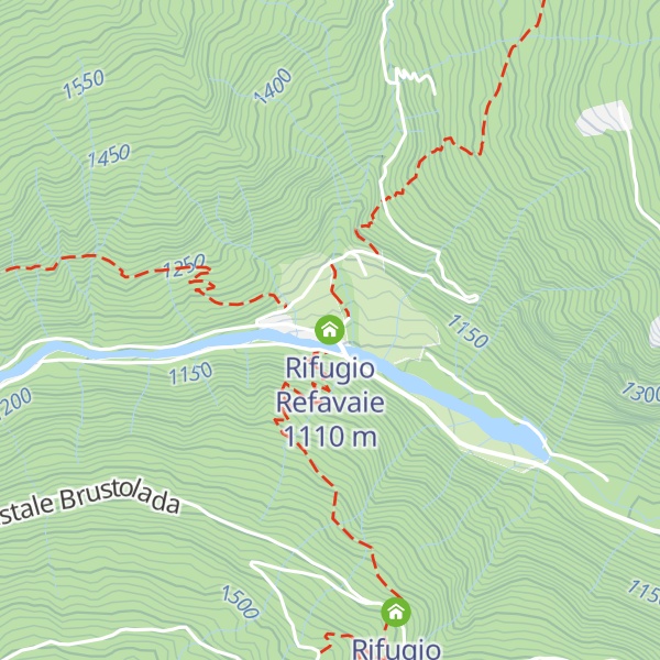 Map of Rifugio Refavaie