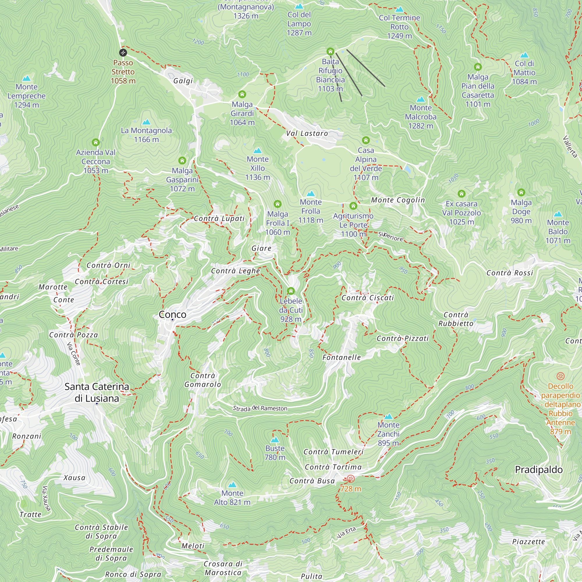 Lebele da Cuti map
