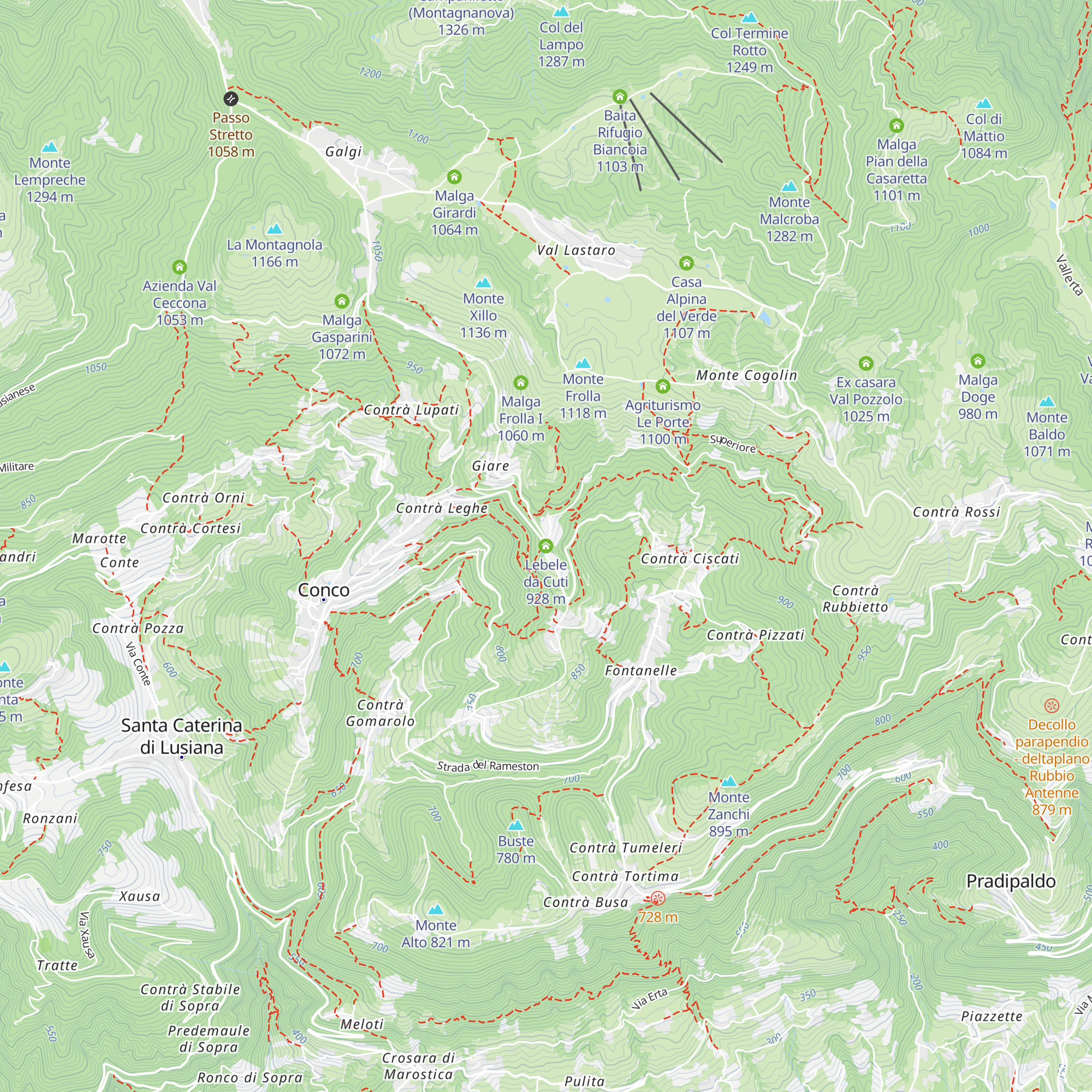 Lebele da Cuti map
