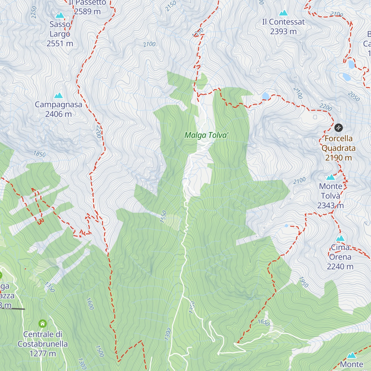 Baita del pastore map