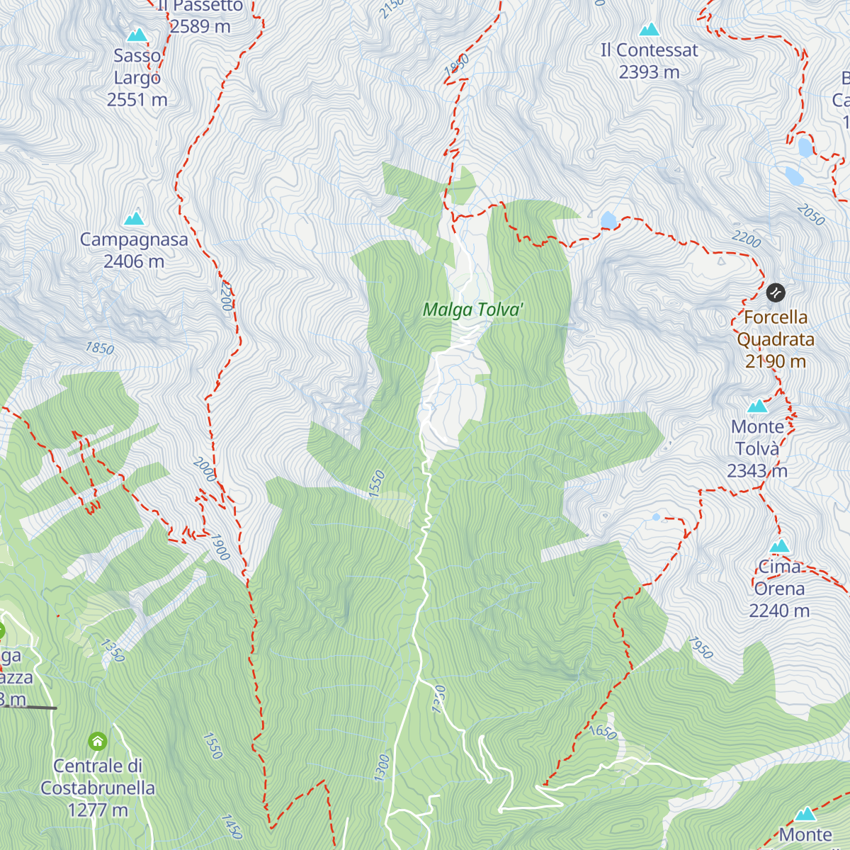 Baita del pastore map
