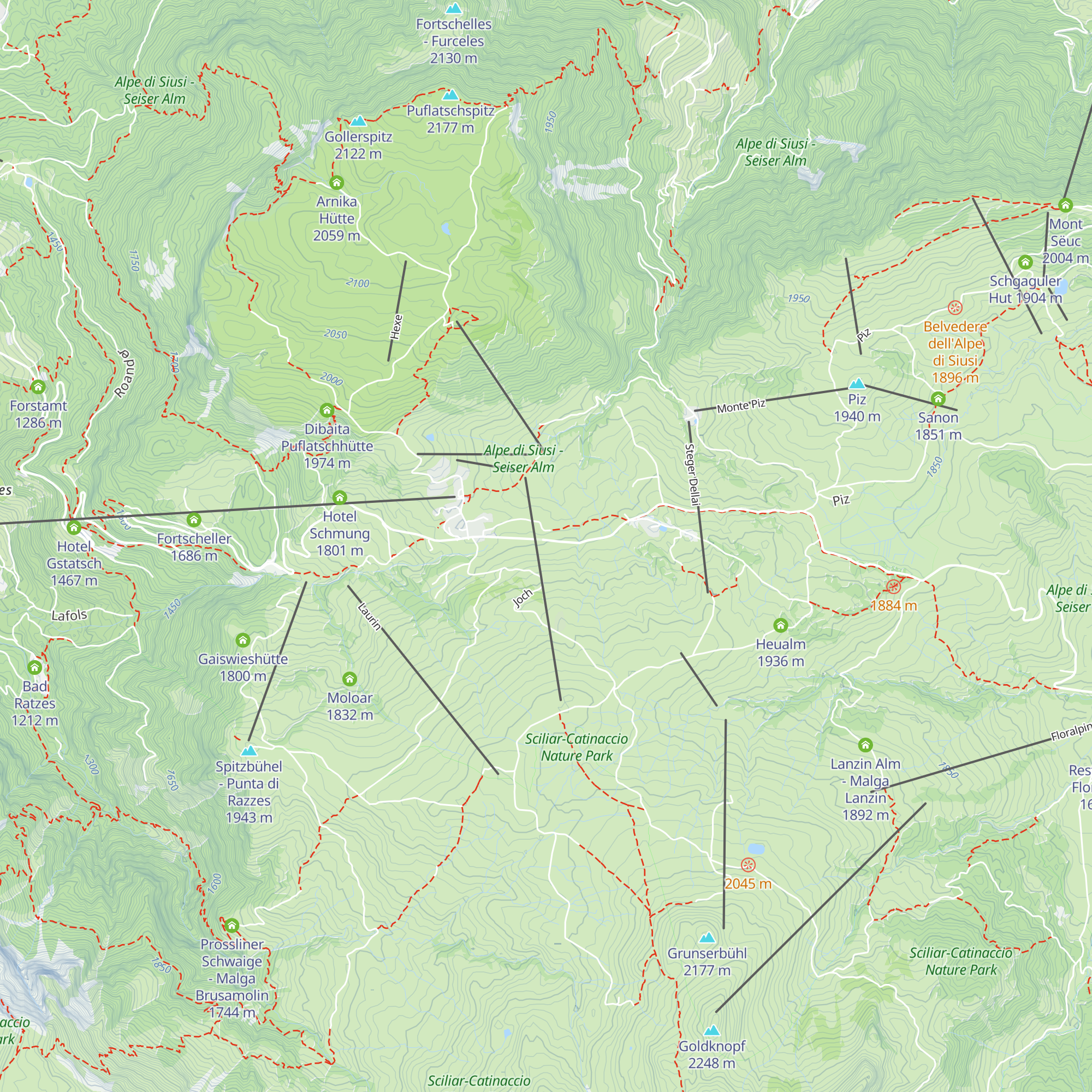 Tschon Schweige map