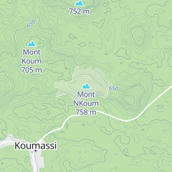 Map of Mont NKoum