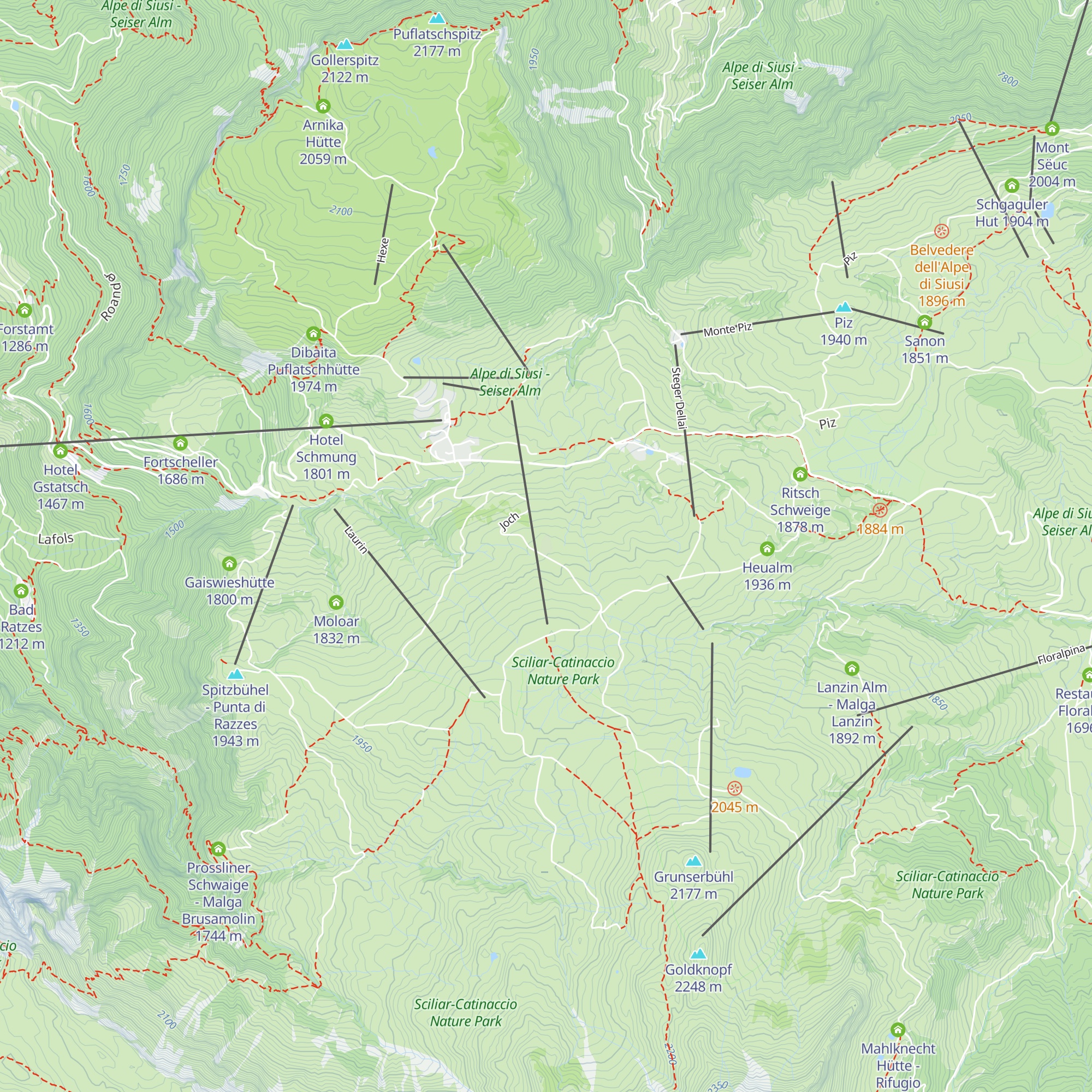 Hotel Santner map