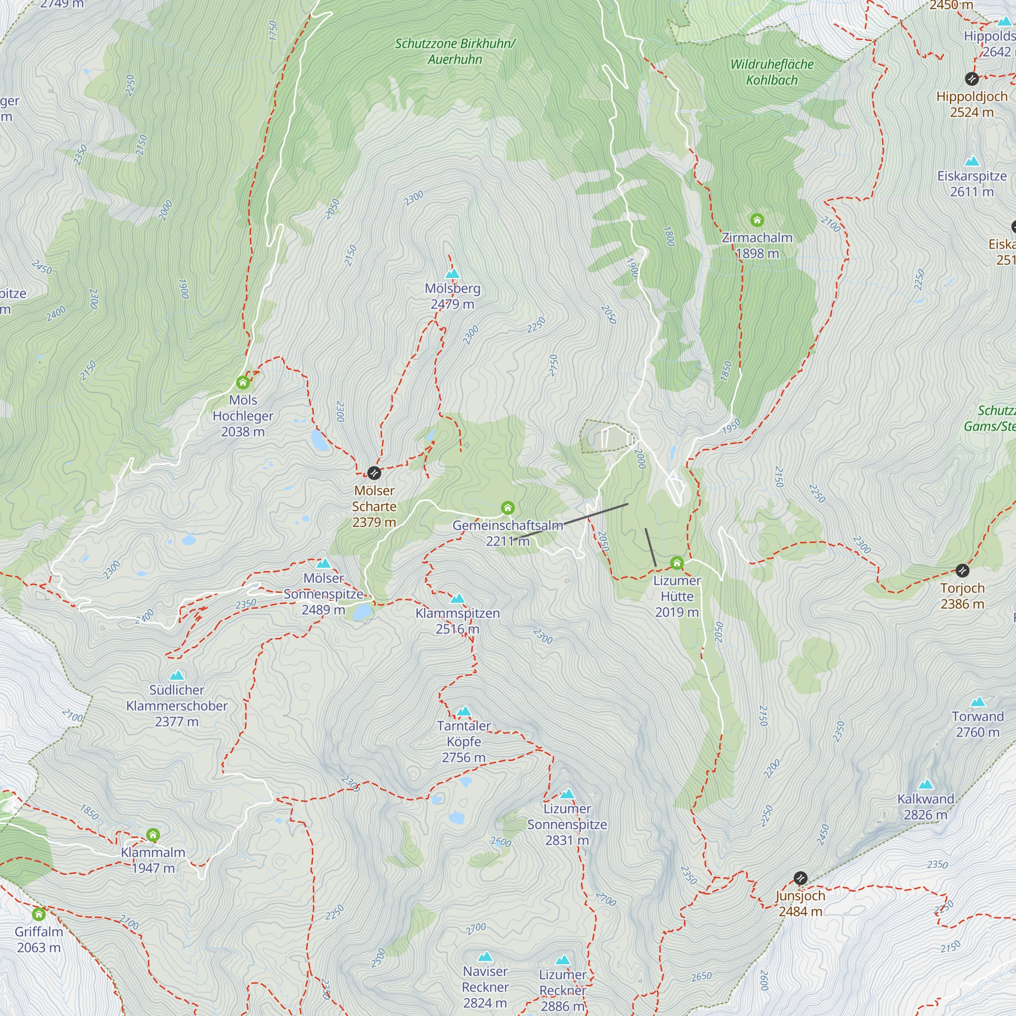 Gemeinschaftsalm map