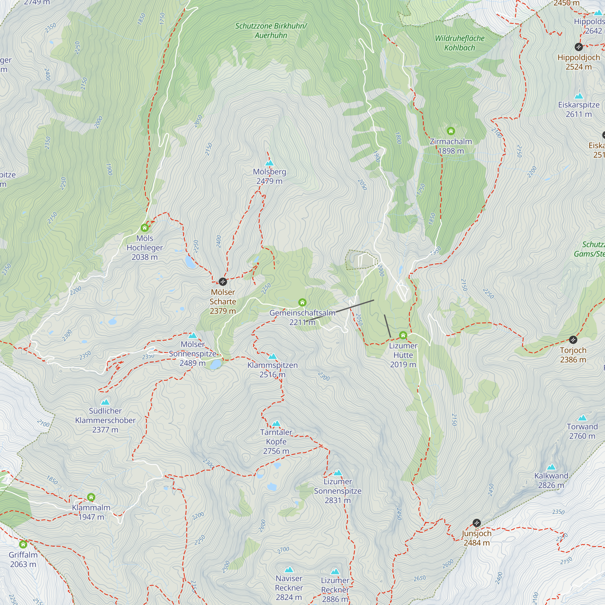 Gemeinschaftsalm map