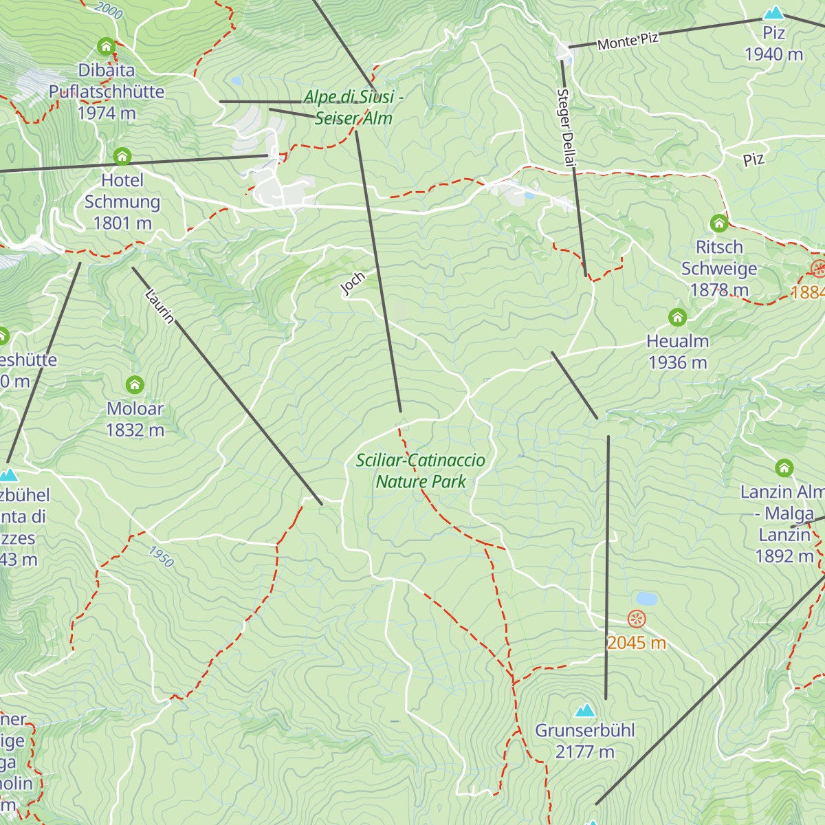Alpenhotel Panorama map