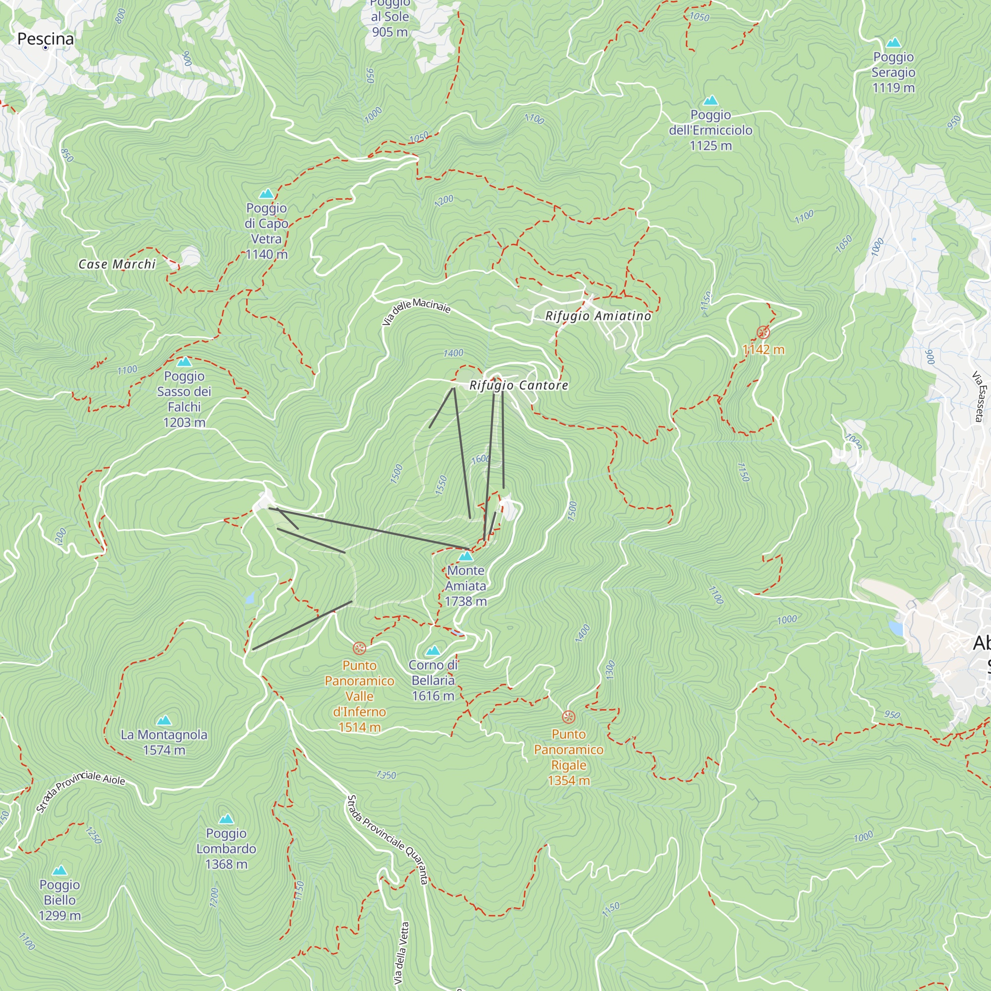 Rifugio Vetta map