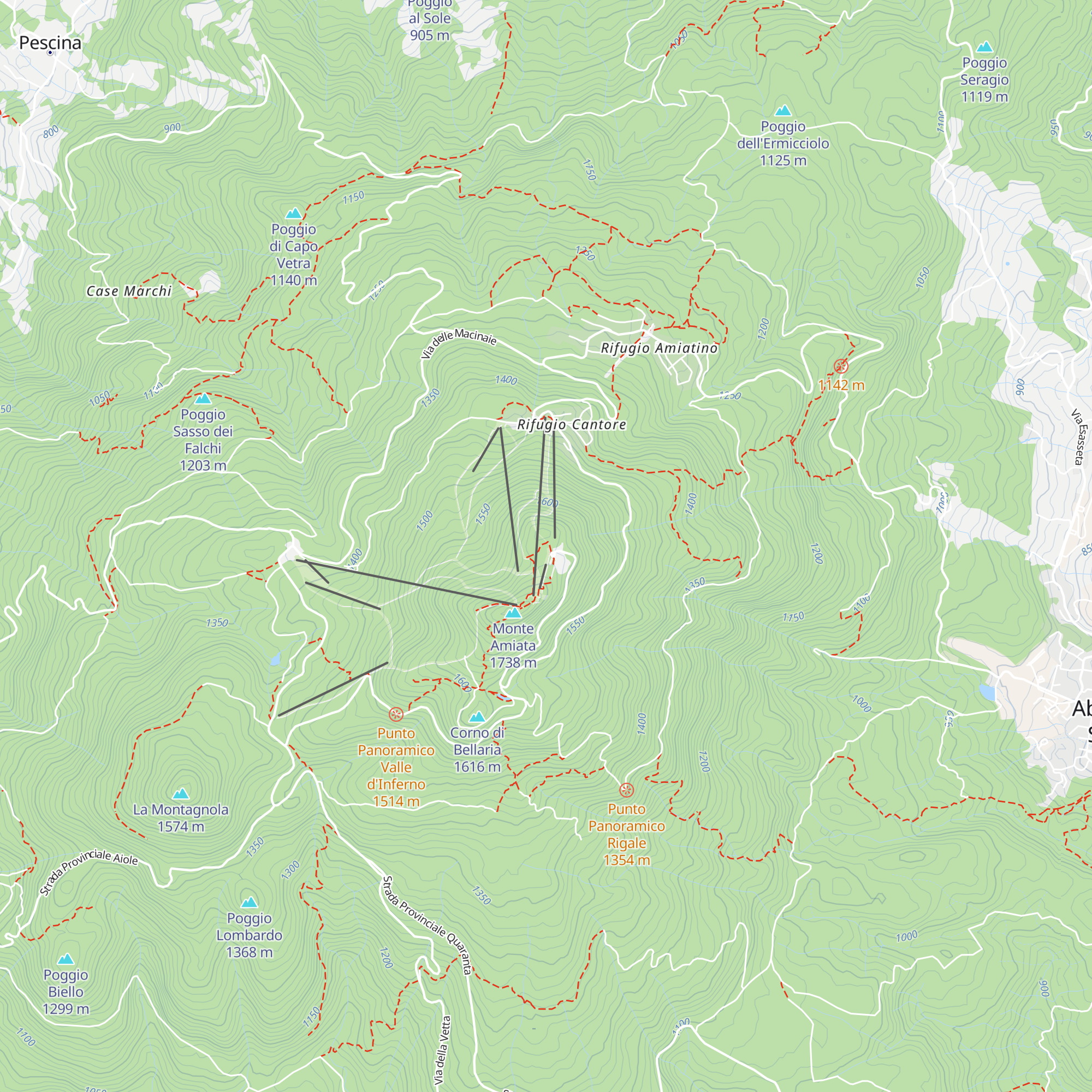 Rifugio Vetta map