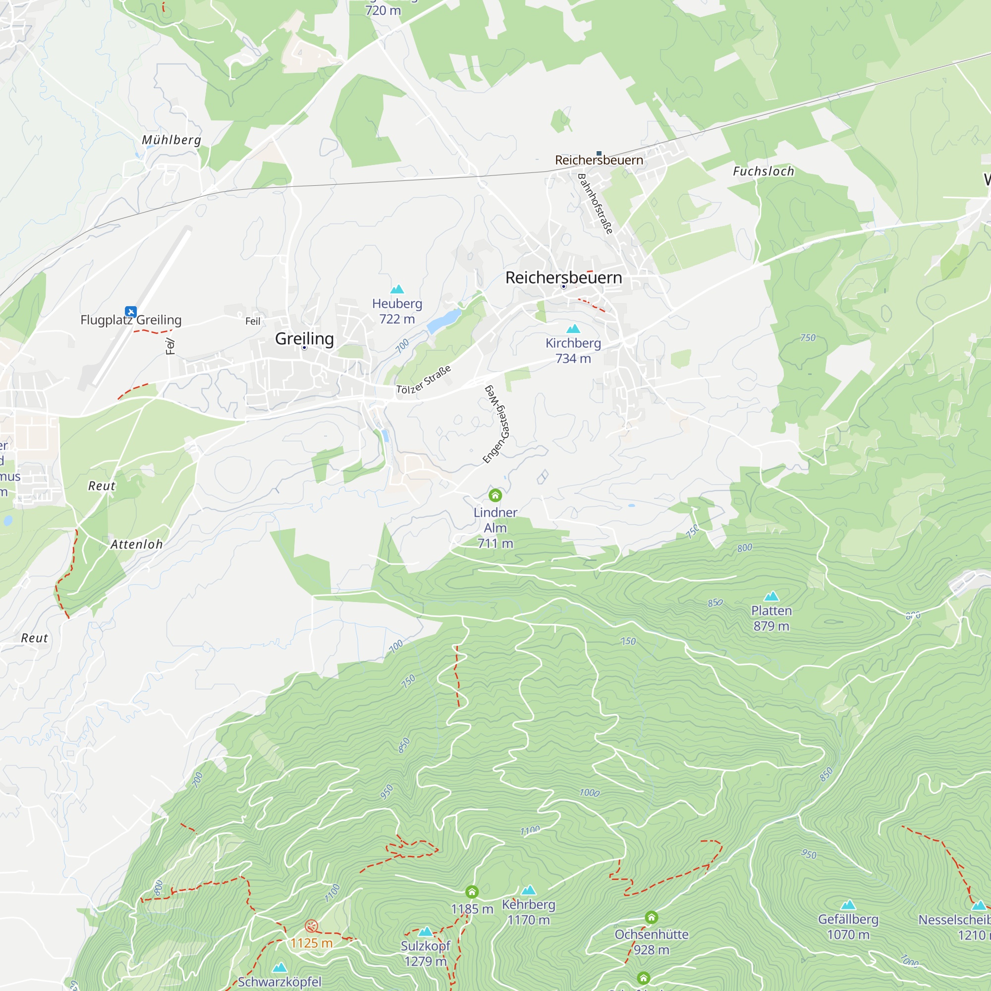 Lindner Alm map