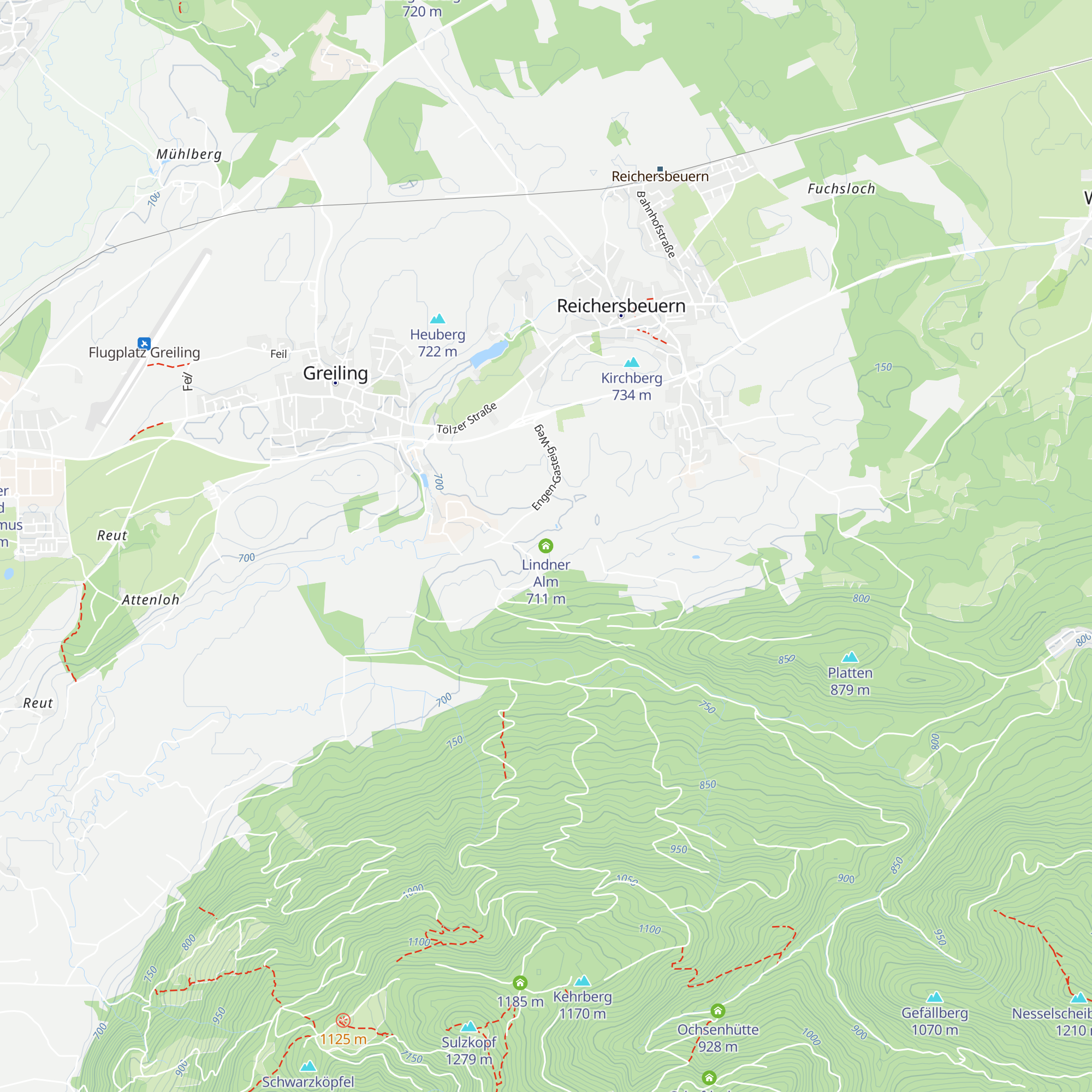 Lindner Alm map