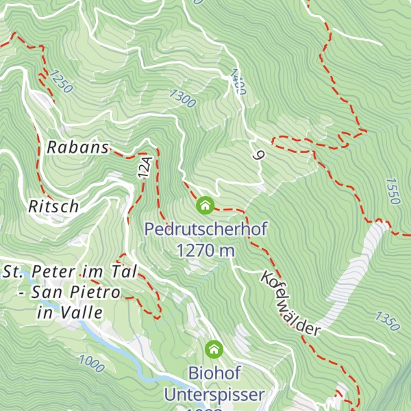 Map of Pedrutscherhof