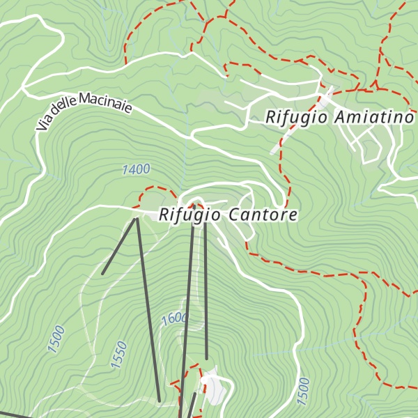 Map of Rifugio Generale Cantore