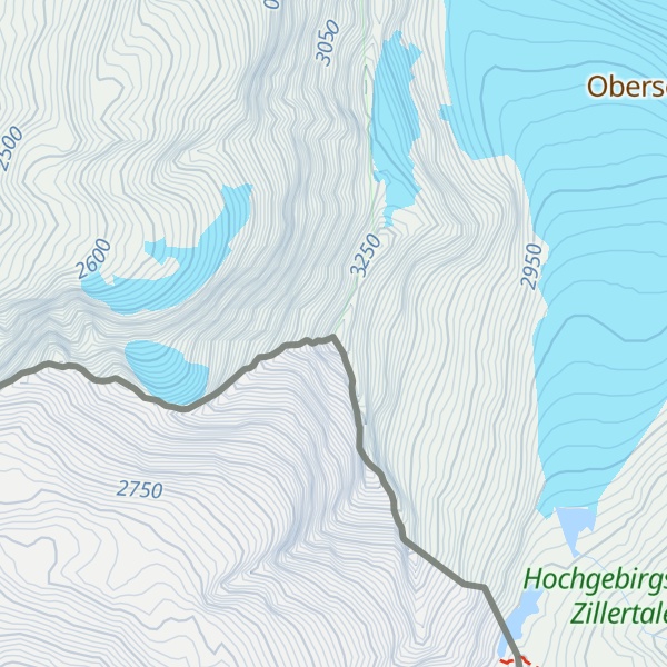 Map of Hohe Wand - Croda Alta