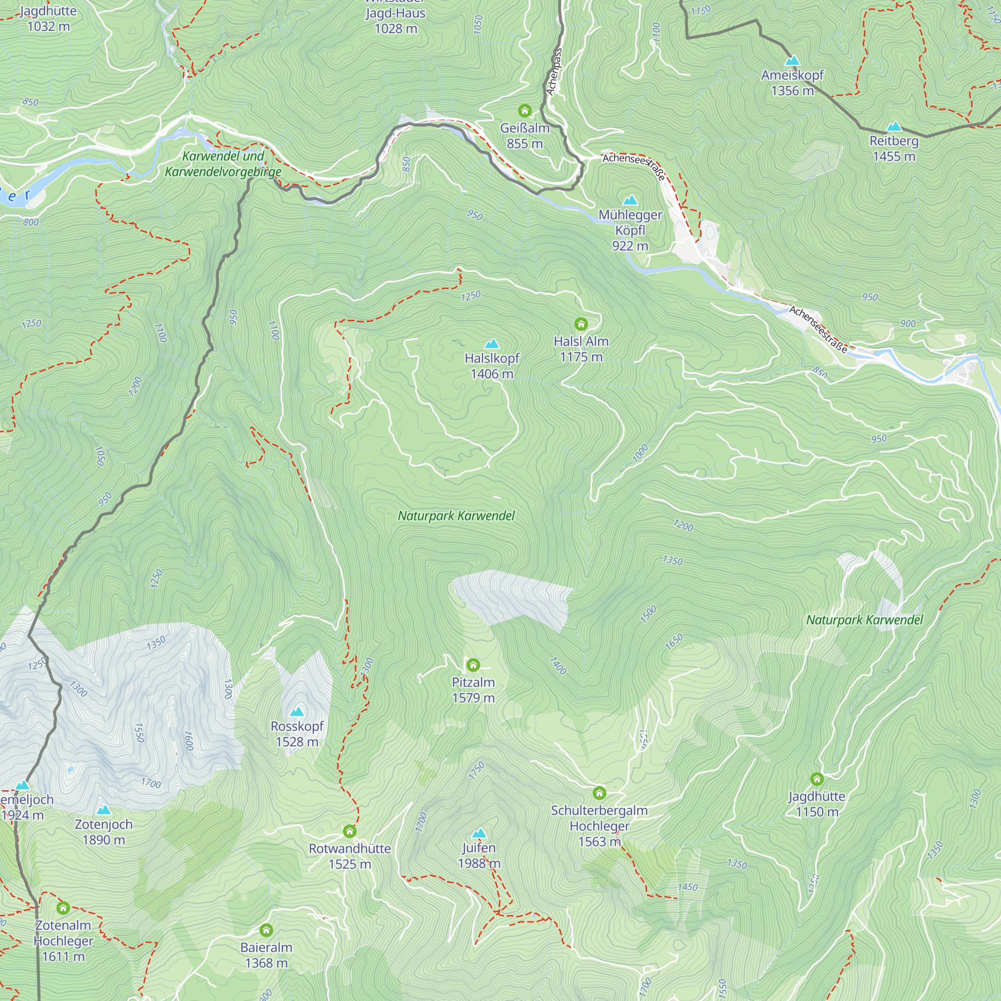 Brettersbergalm Hochleger map