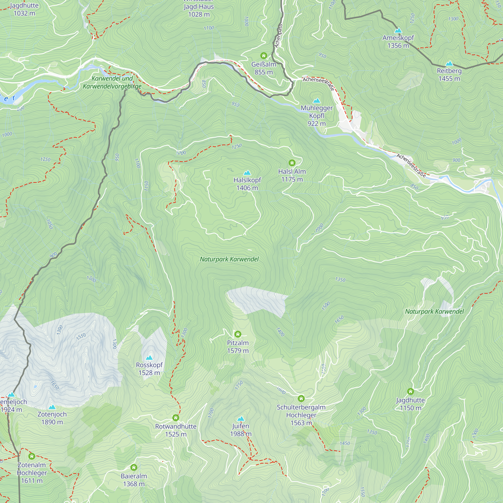 Brettersbergalm Hochleger map