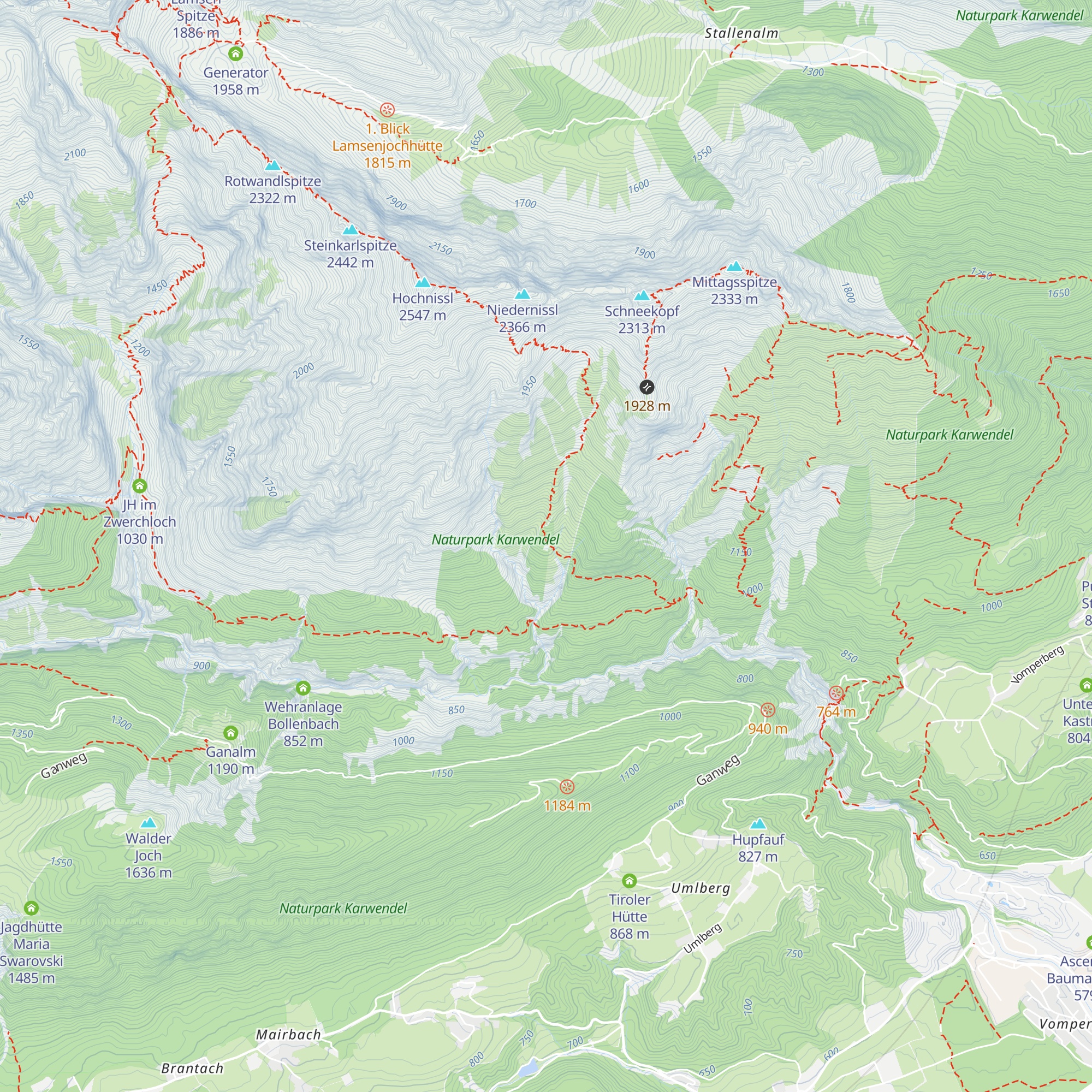 Jagdhütte Dawald map