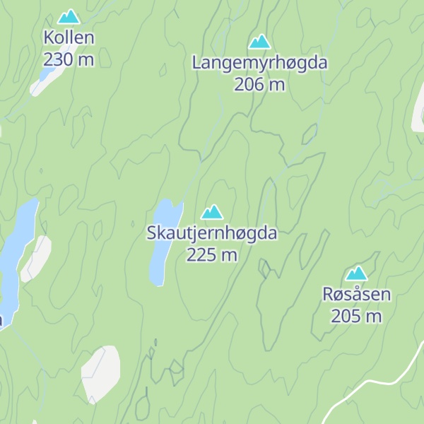 Map of Skautjernhøgda