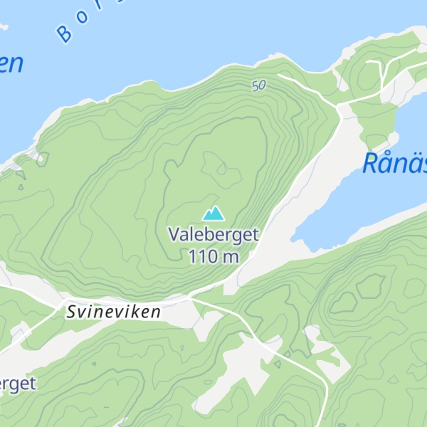 Map of Valeberget