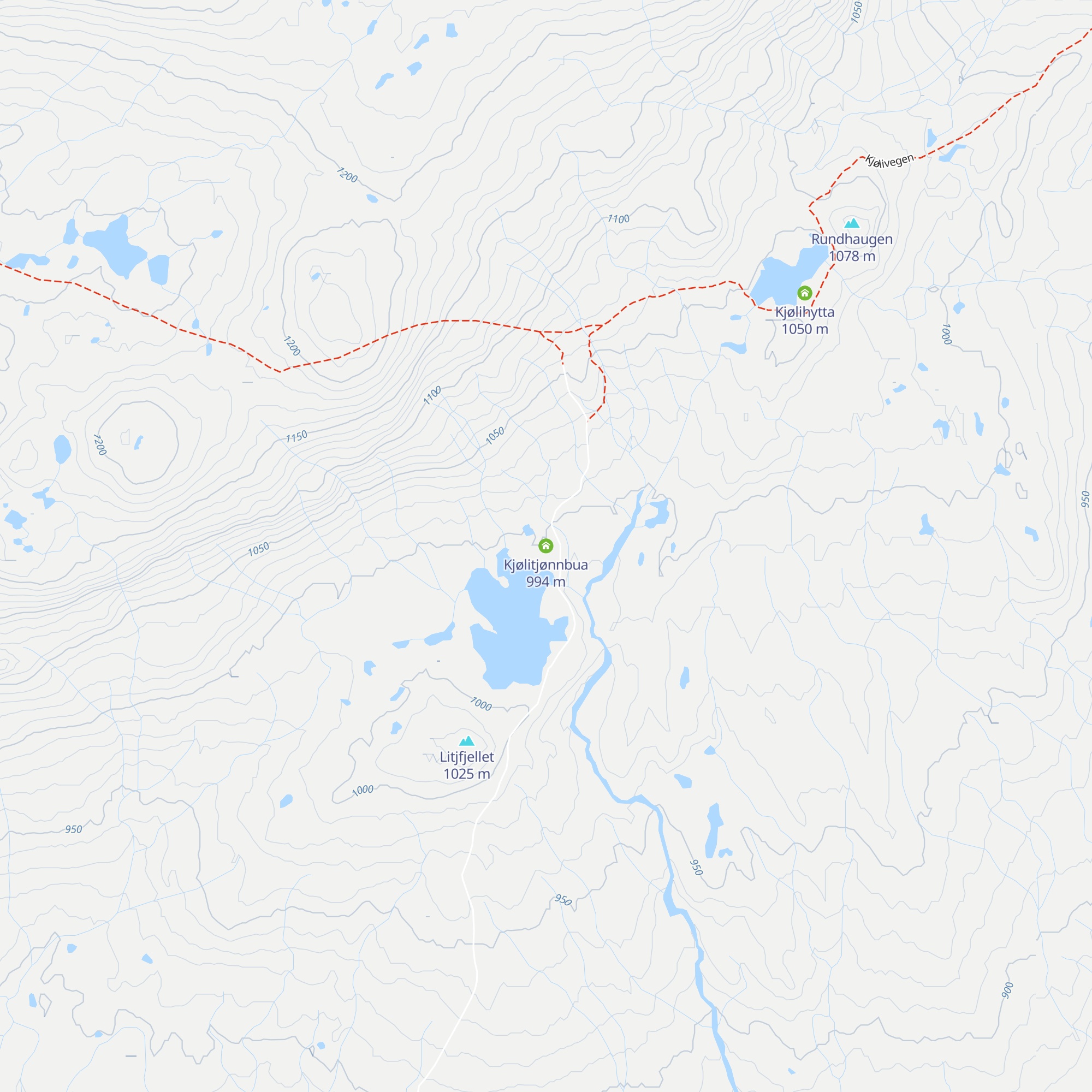 Kjølitjønnbua map