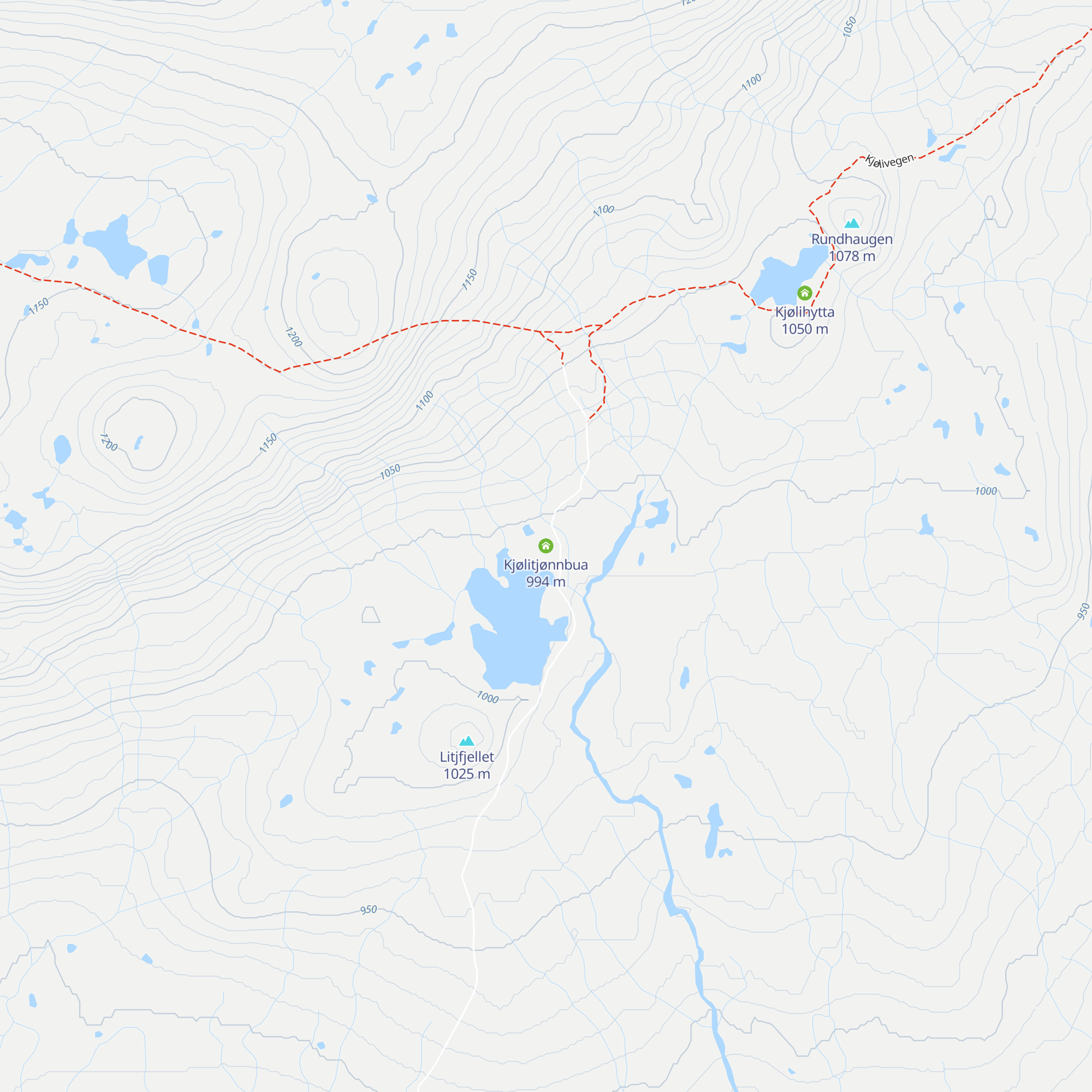 Kjølitjønnbua map