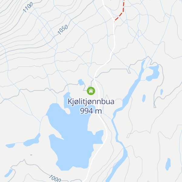 Map of Kjølitjønnbua