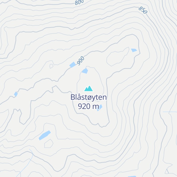 Map of Blåstøyten