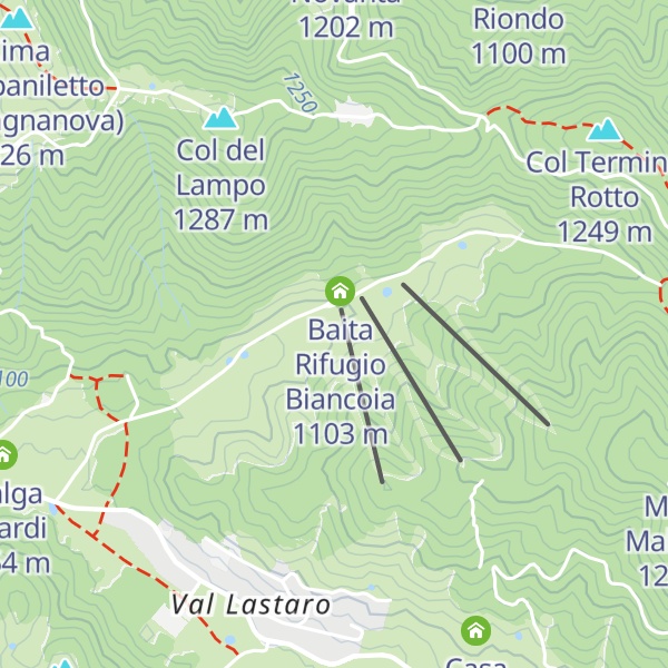 Map of Malga Biancoia