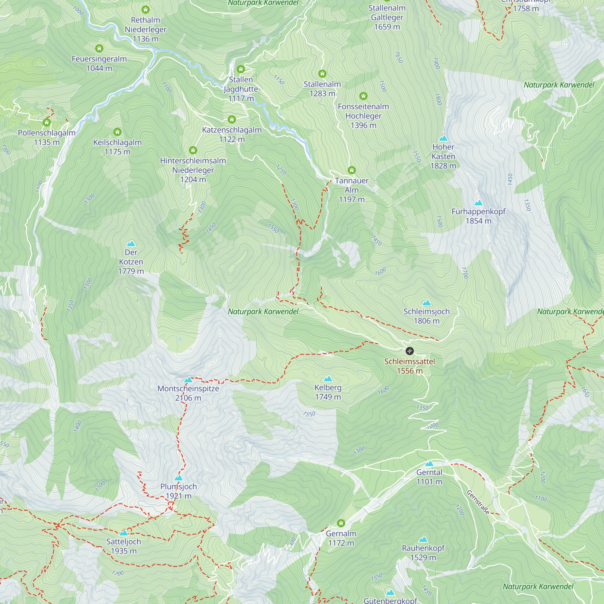 Mantschenalm map