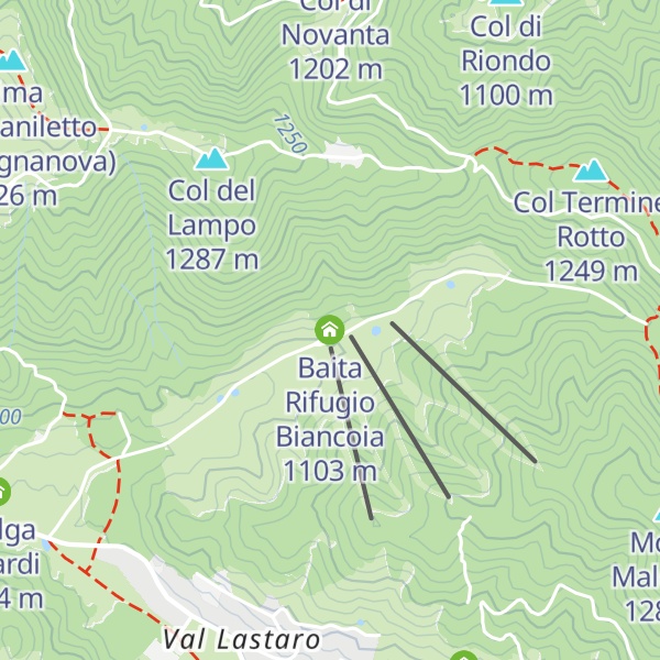 Map of Baita Rifugio Biancoia
