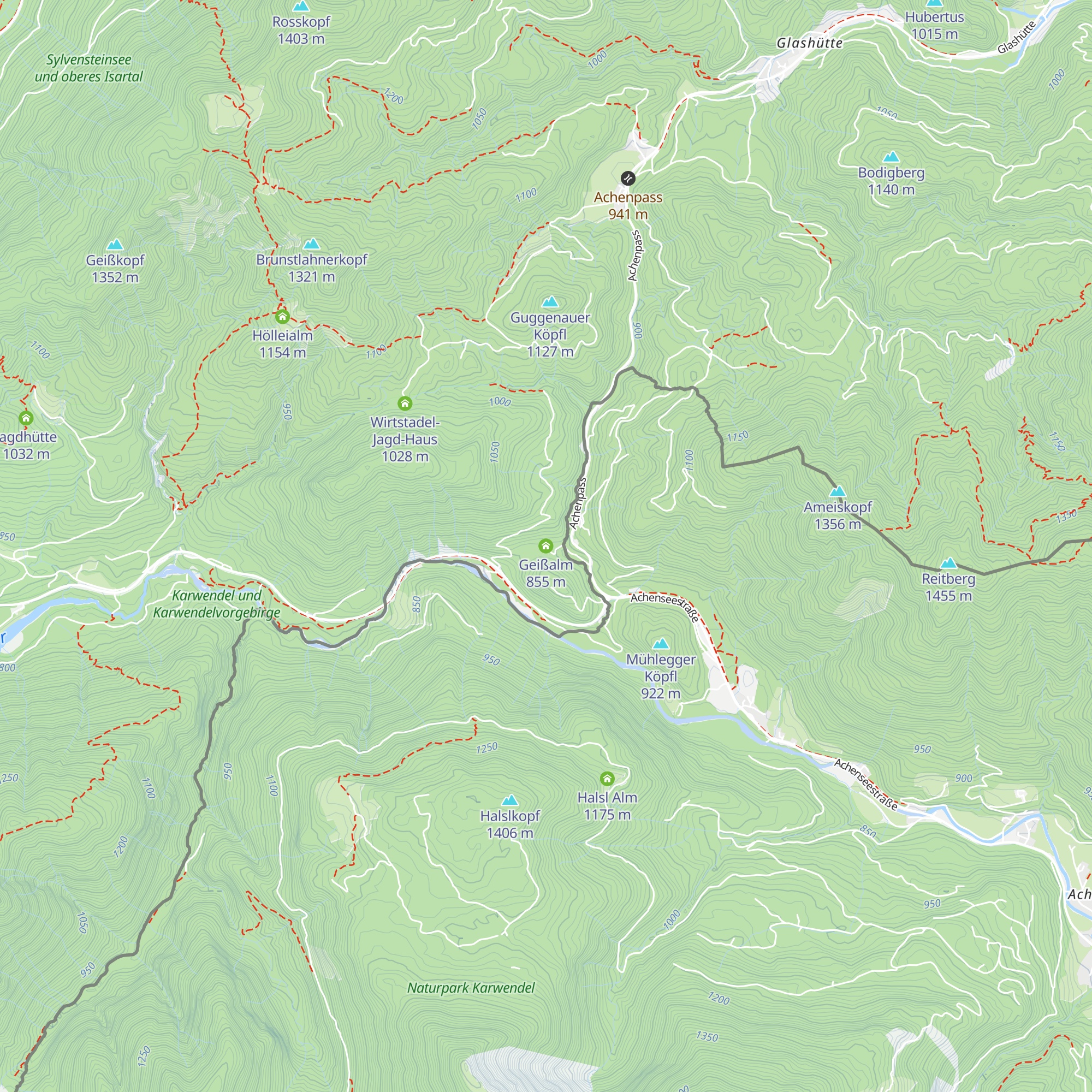Geißalm map