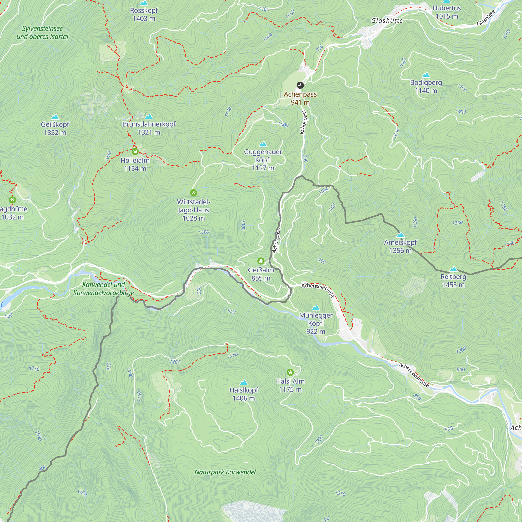 Geißalm map