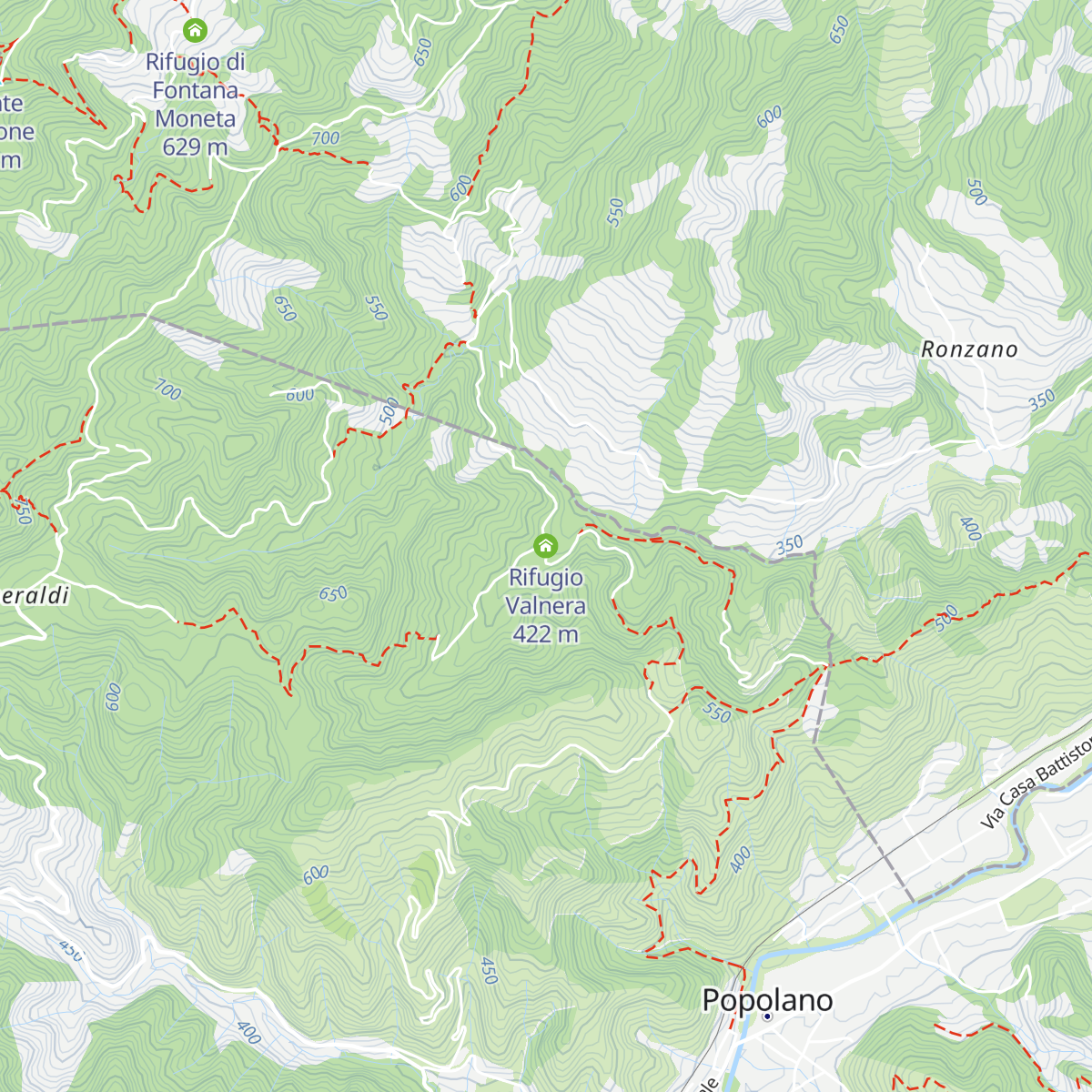 Rifugio Valnera map