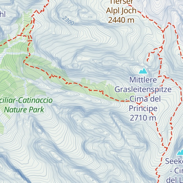 Map of Grasleitenhütte - Rifugio Bergamo