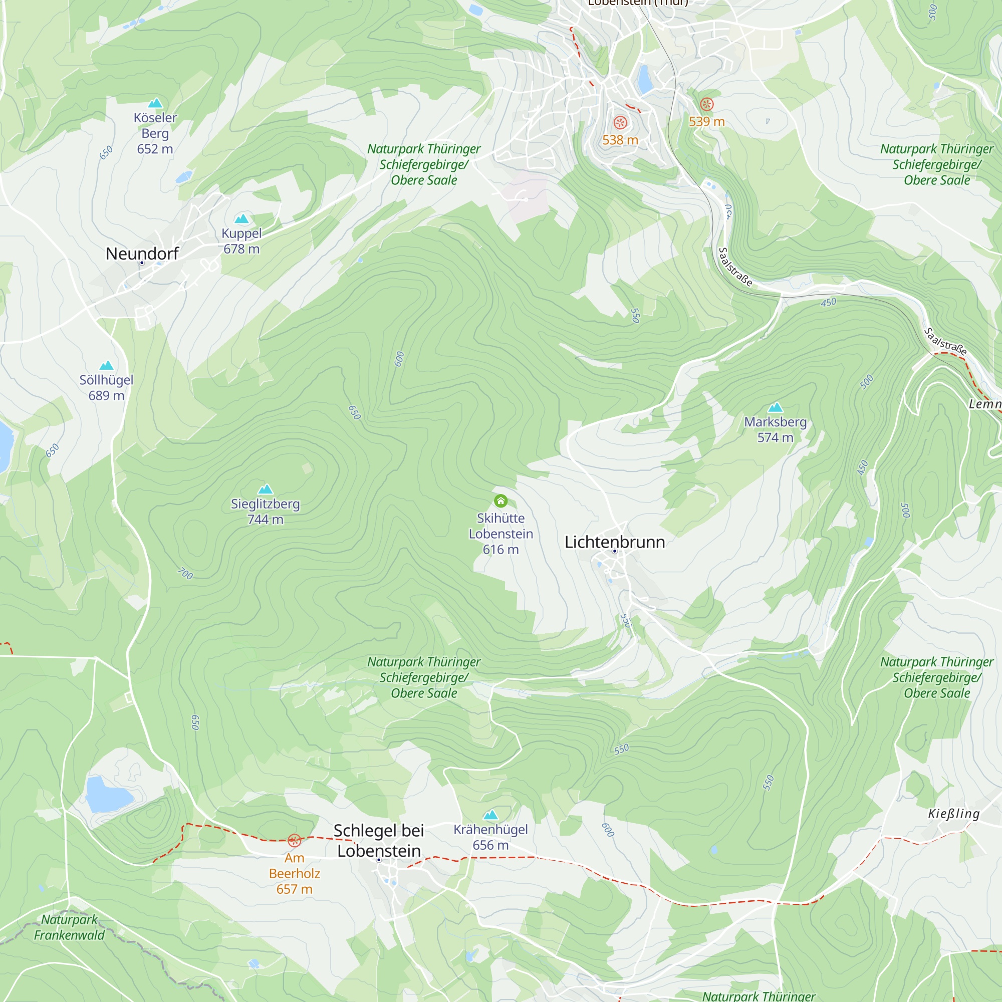 Skihütte Lobenstein map