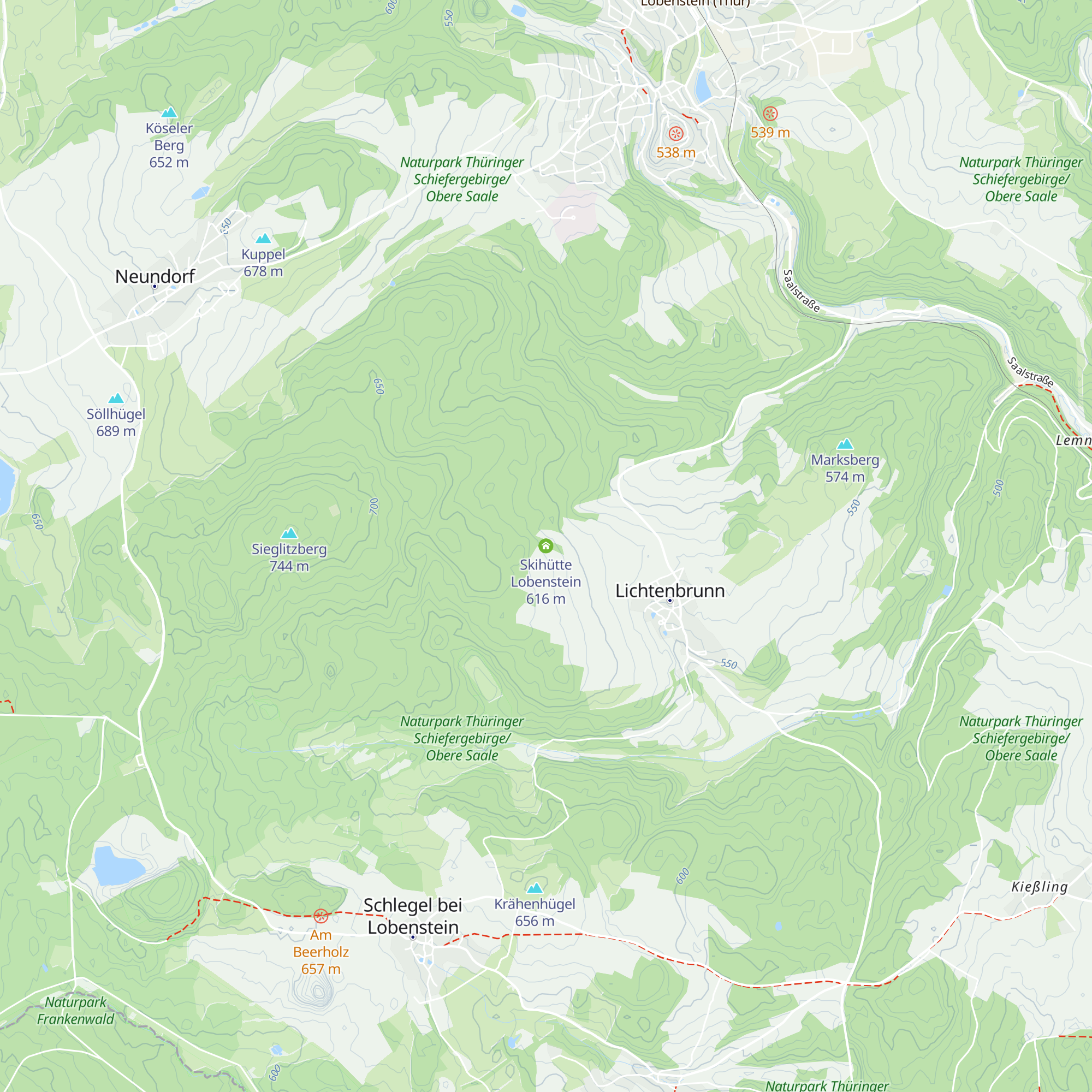 Skihütte Lobenstein map