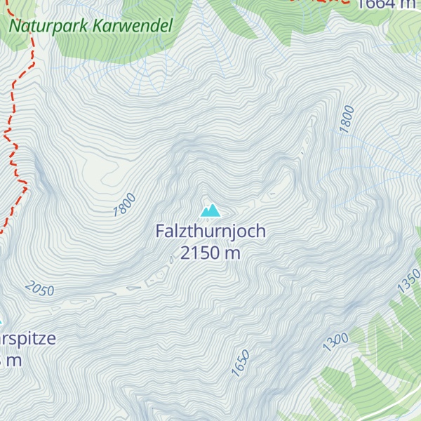 Map of Falzthurnjoch