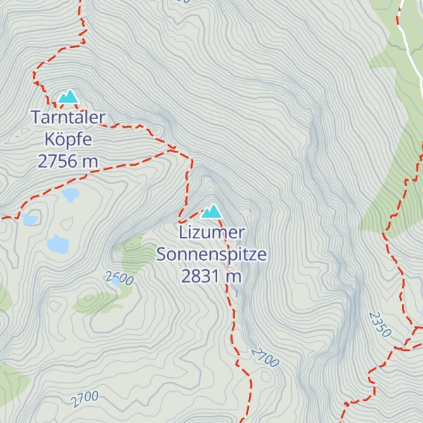 Map of Lizumer Sonnenspitze