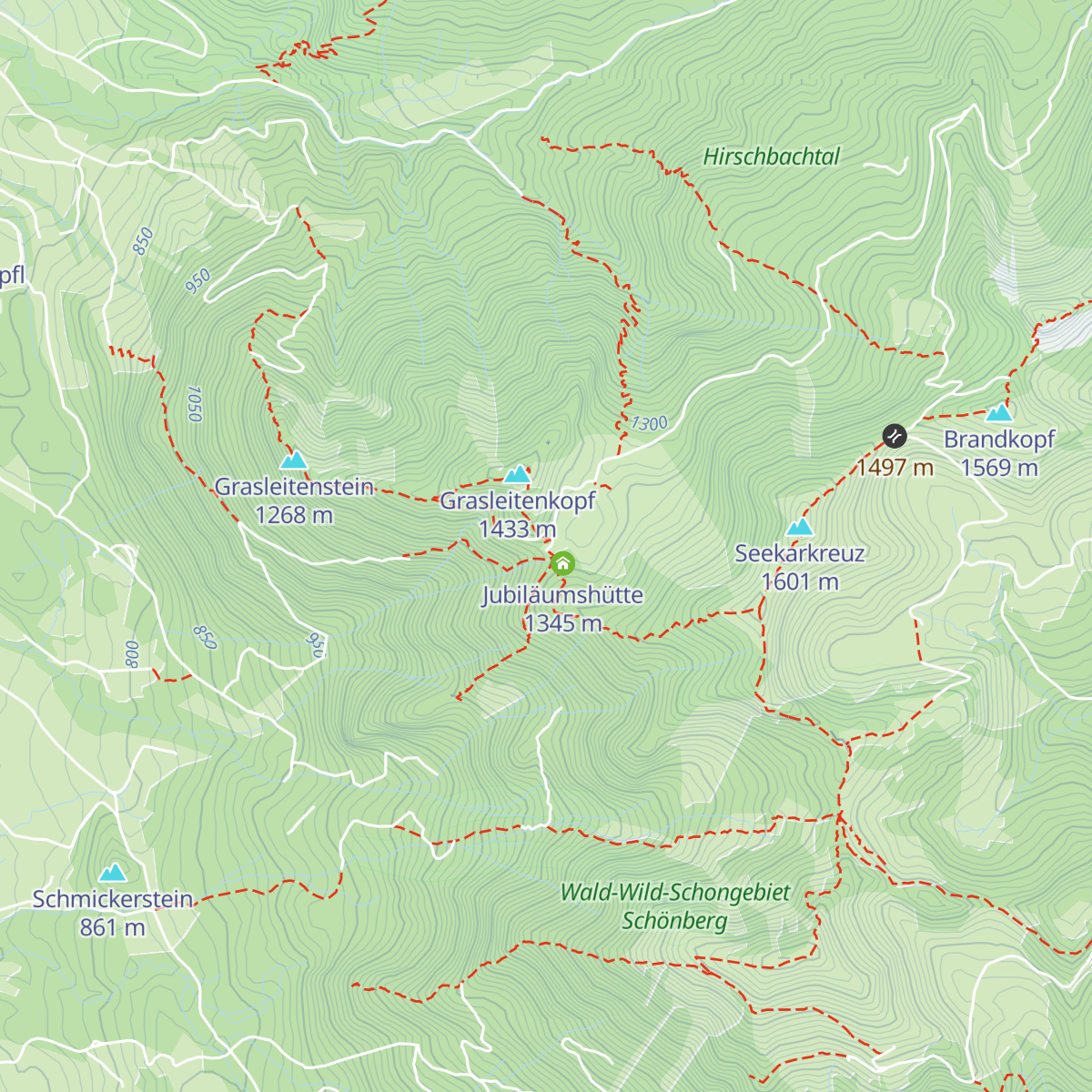 Lenggrieser Hütte map