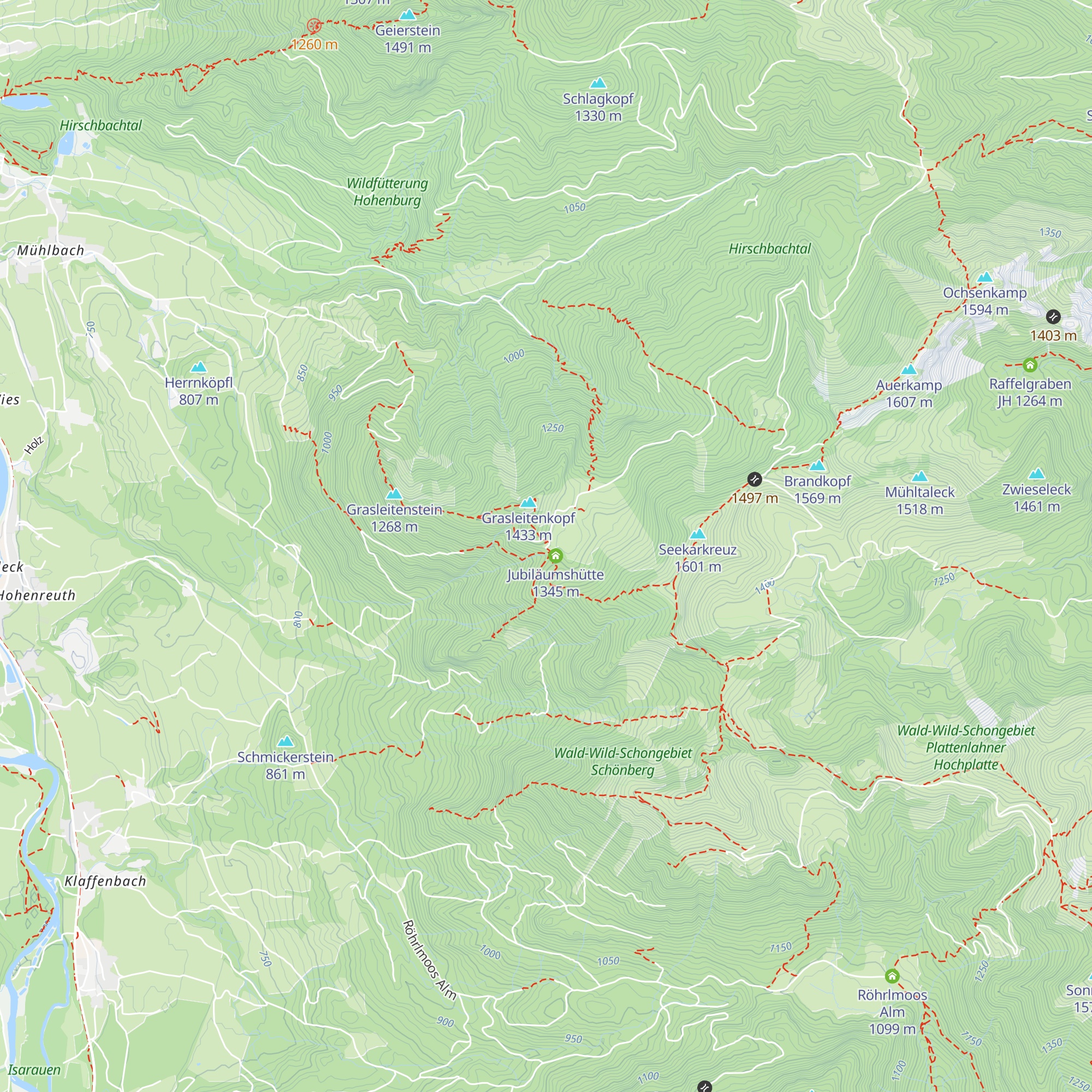 Lenggrieser Hütte map
