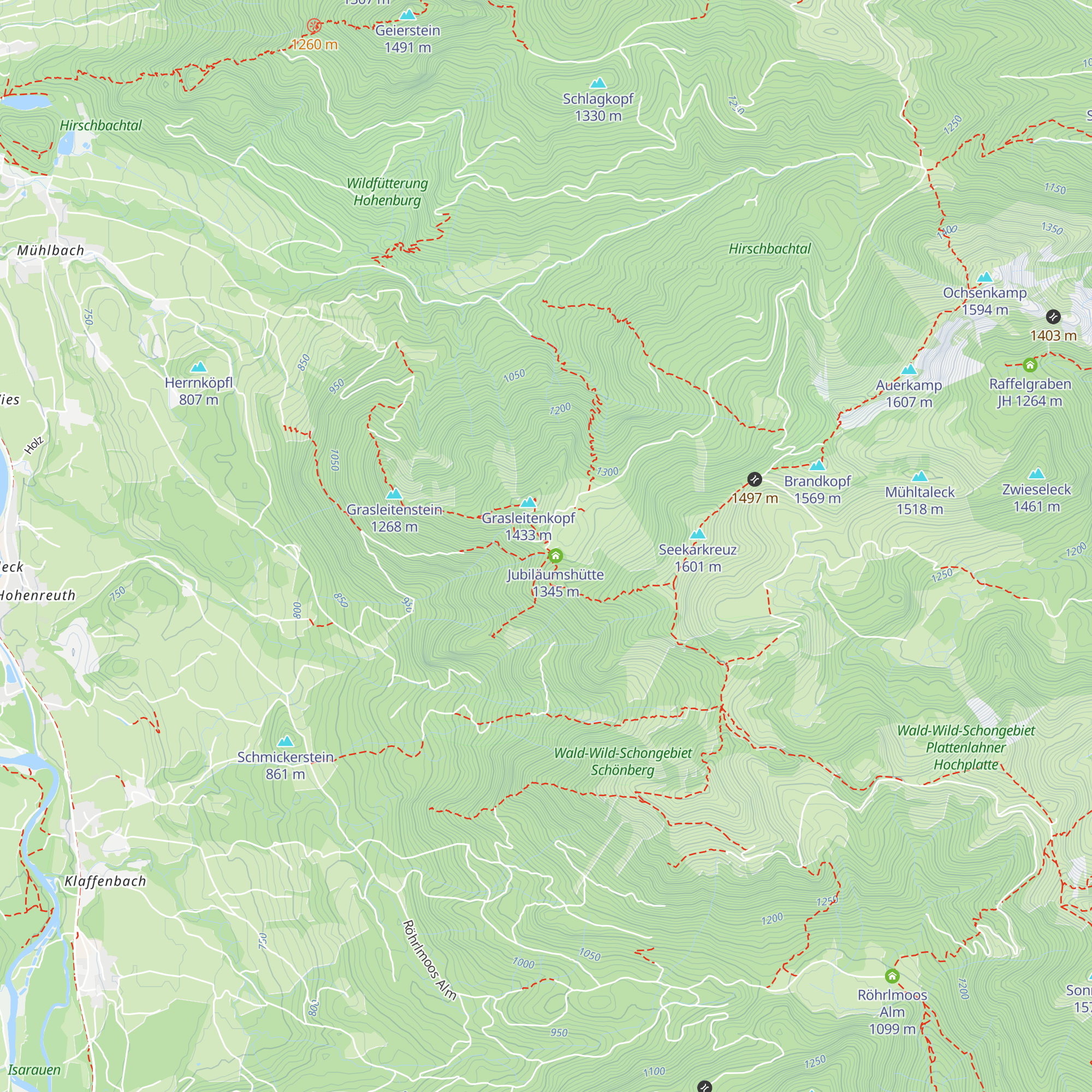 Lenggrieser Hütte map