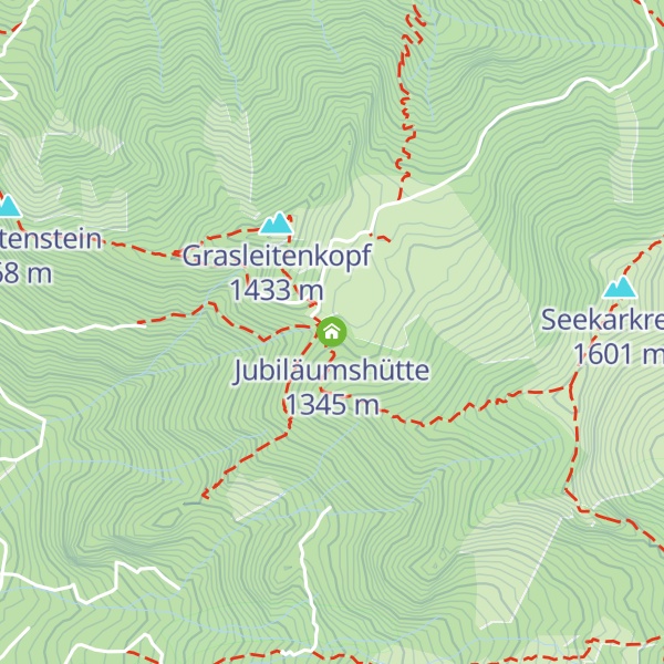 Map of Jubiläumshütte