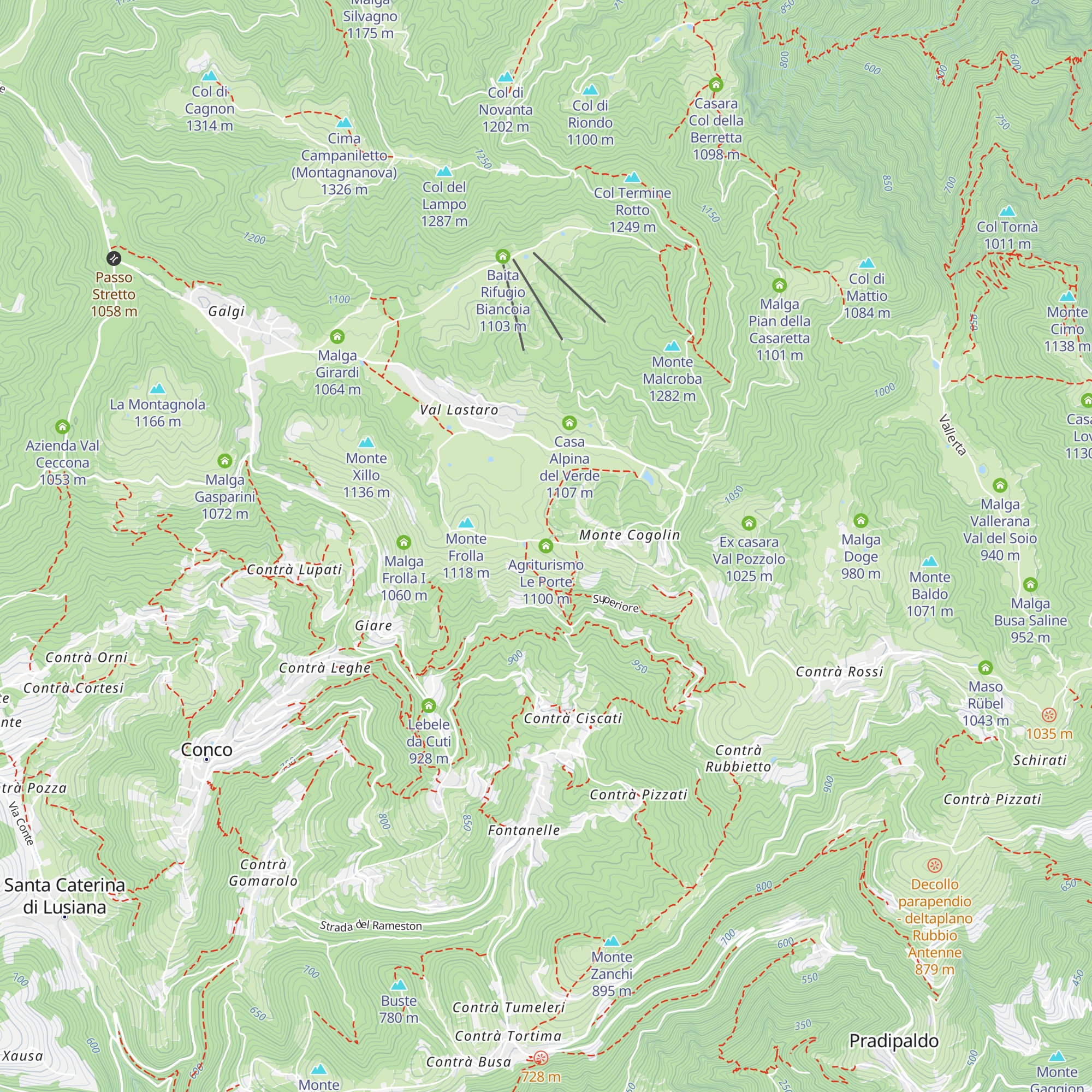 Agriturismo Le Porte map