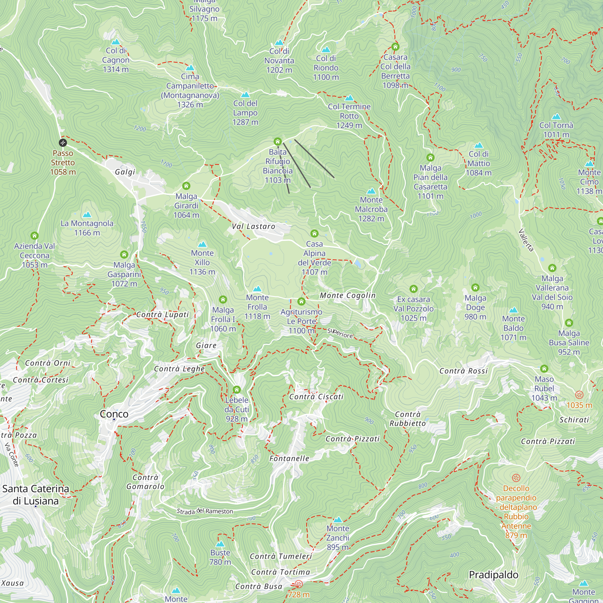 Agriturismo Le Porte map