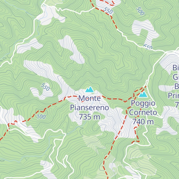 Map of Monte Piansereno