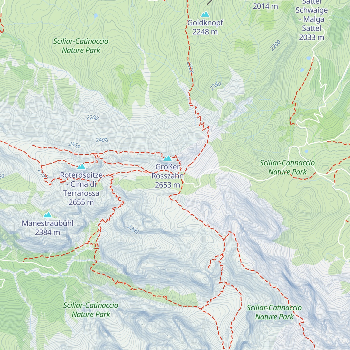 Tierser Alpl Hütte - Rifugio Alpe di Tires map