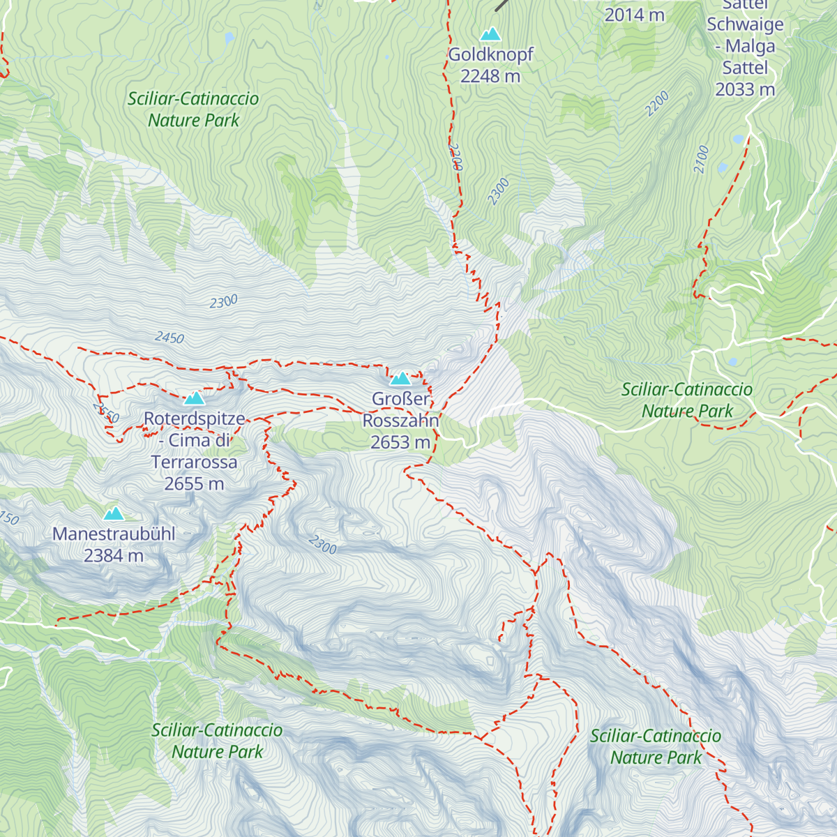 Tierser Alpl Hütte - Rifugio Alpe di Tires map