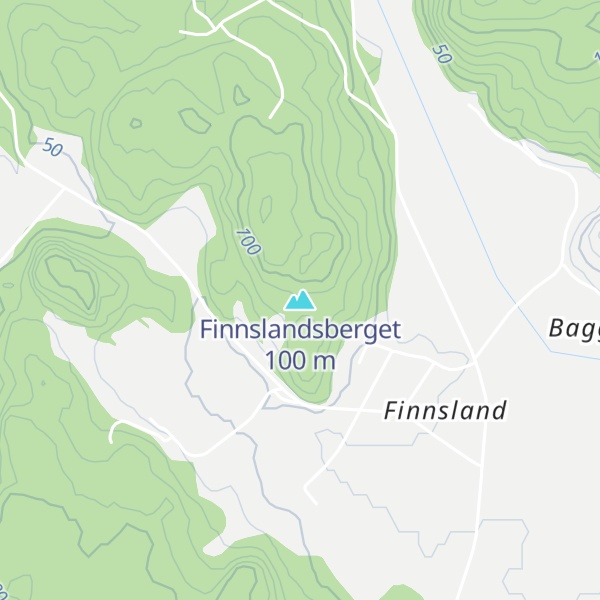 Map of Finnslandsberget