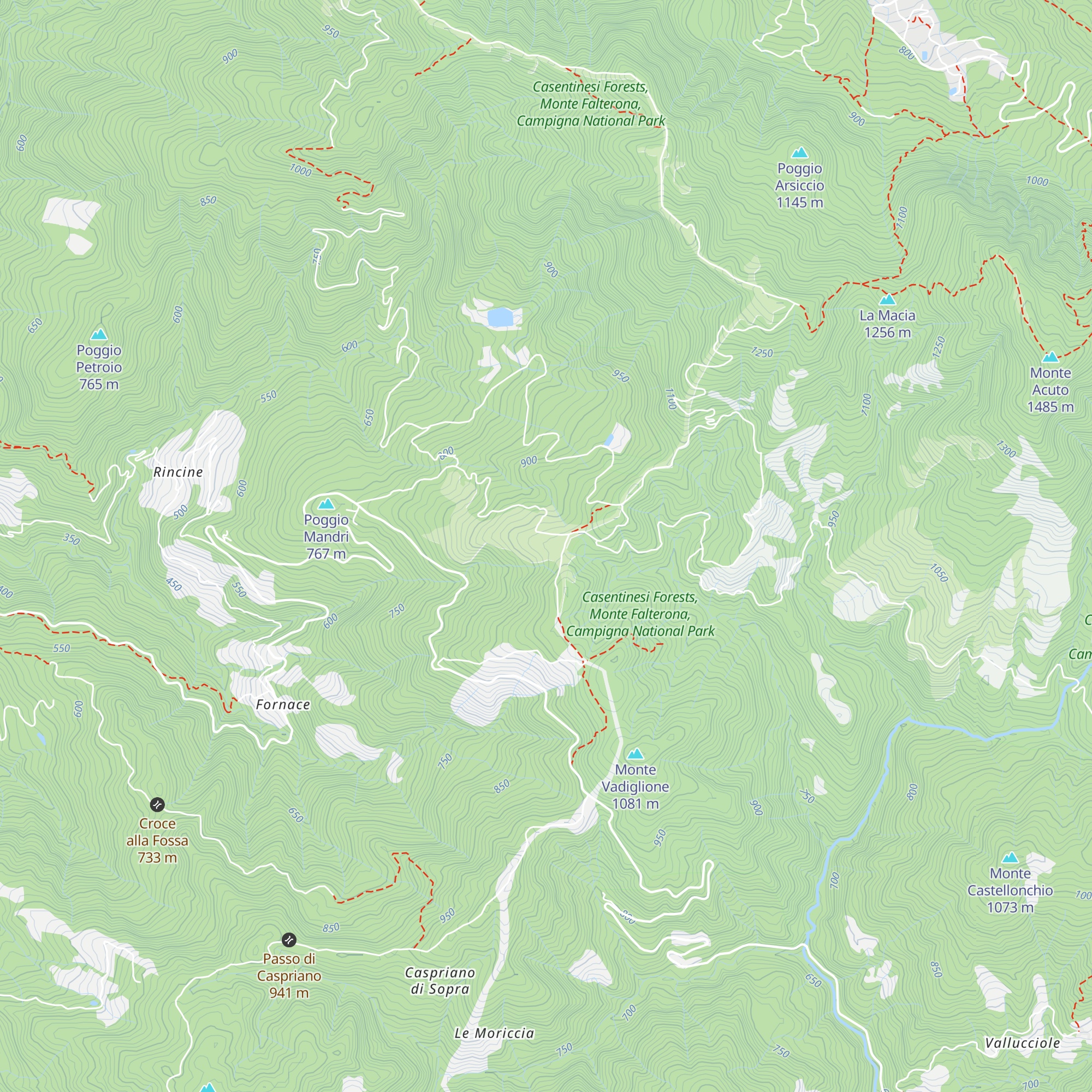 Bivacco di Poggio Ratoio map