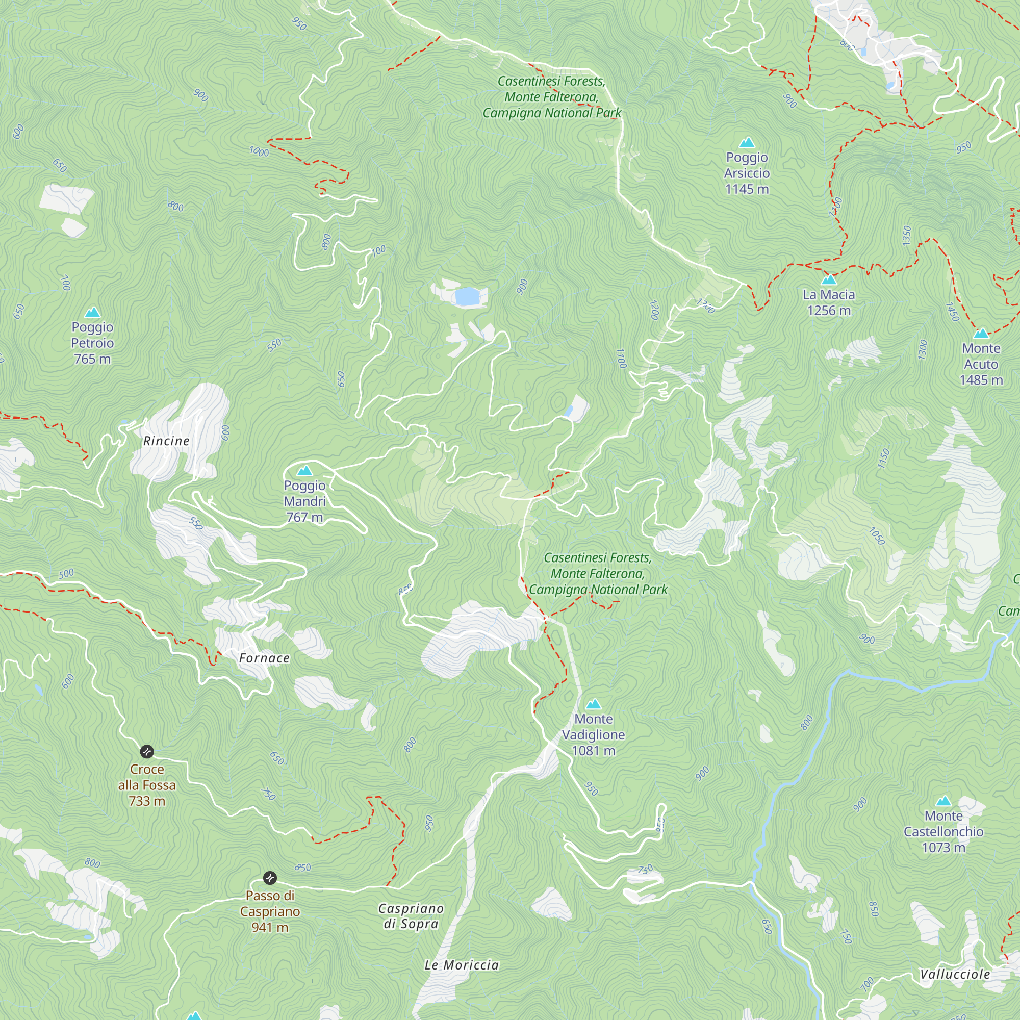 Bivacco di Poggio Ratoio map